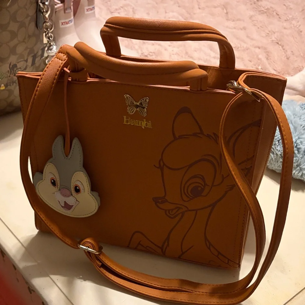 Loungefly Tan Bambi Bag and Wallet - Picture 2 of 8